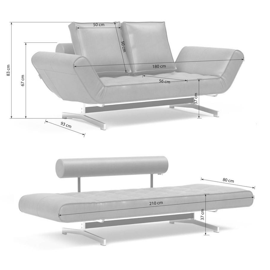 Divani: Schlafsofa Similileder beige Design Dänemark / Canapé-lit – Usato da Gümligen venduto da Xochitl 6