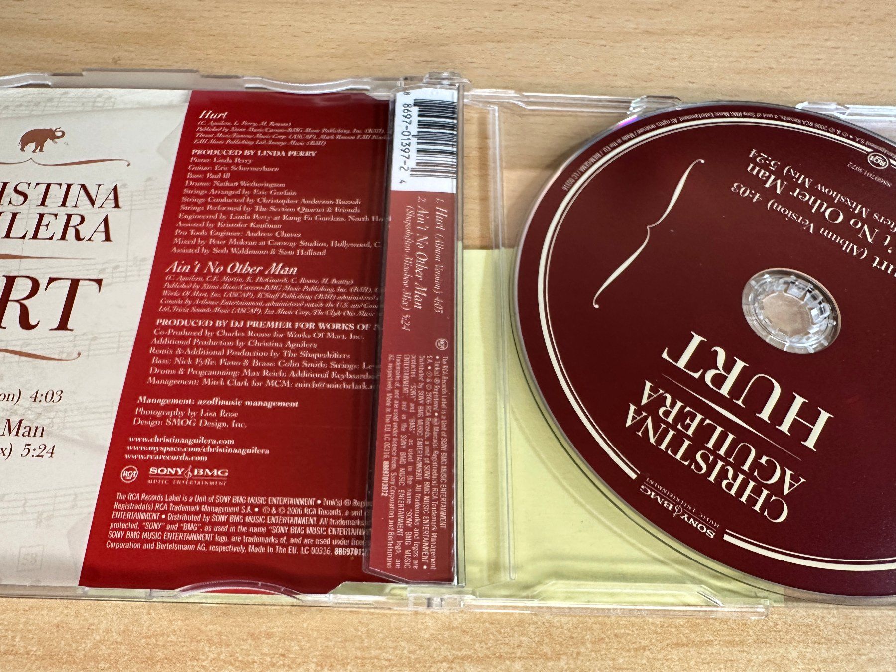 CDs: Christina Aguilera – Hurt - Single CD – Gebraucht aus Rikon im Tösstal von Alpenmutz 1