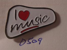 1 Pin I Love music (D509)