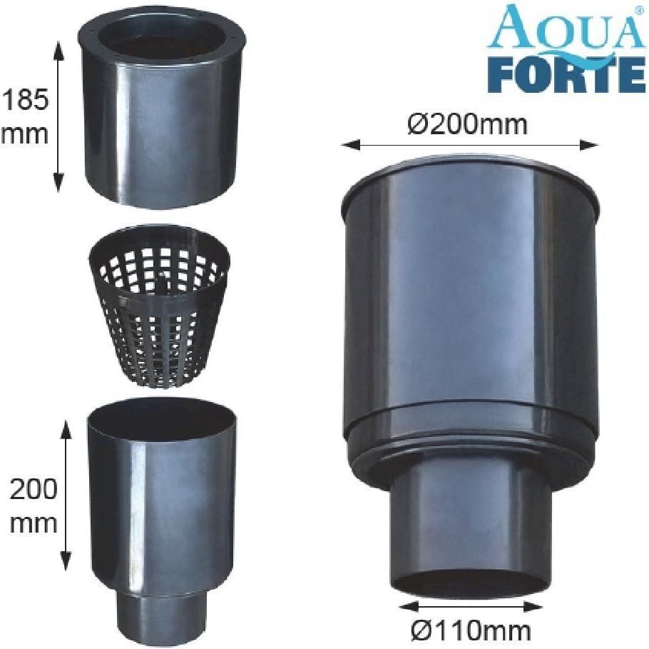 Pumpen & Teile: AquaForte Rohrskimmer mit Korb 200 mm – Neu und originalverpackt aus Bottighofen von zaap 2