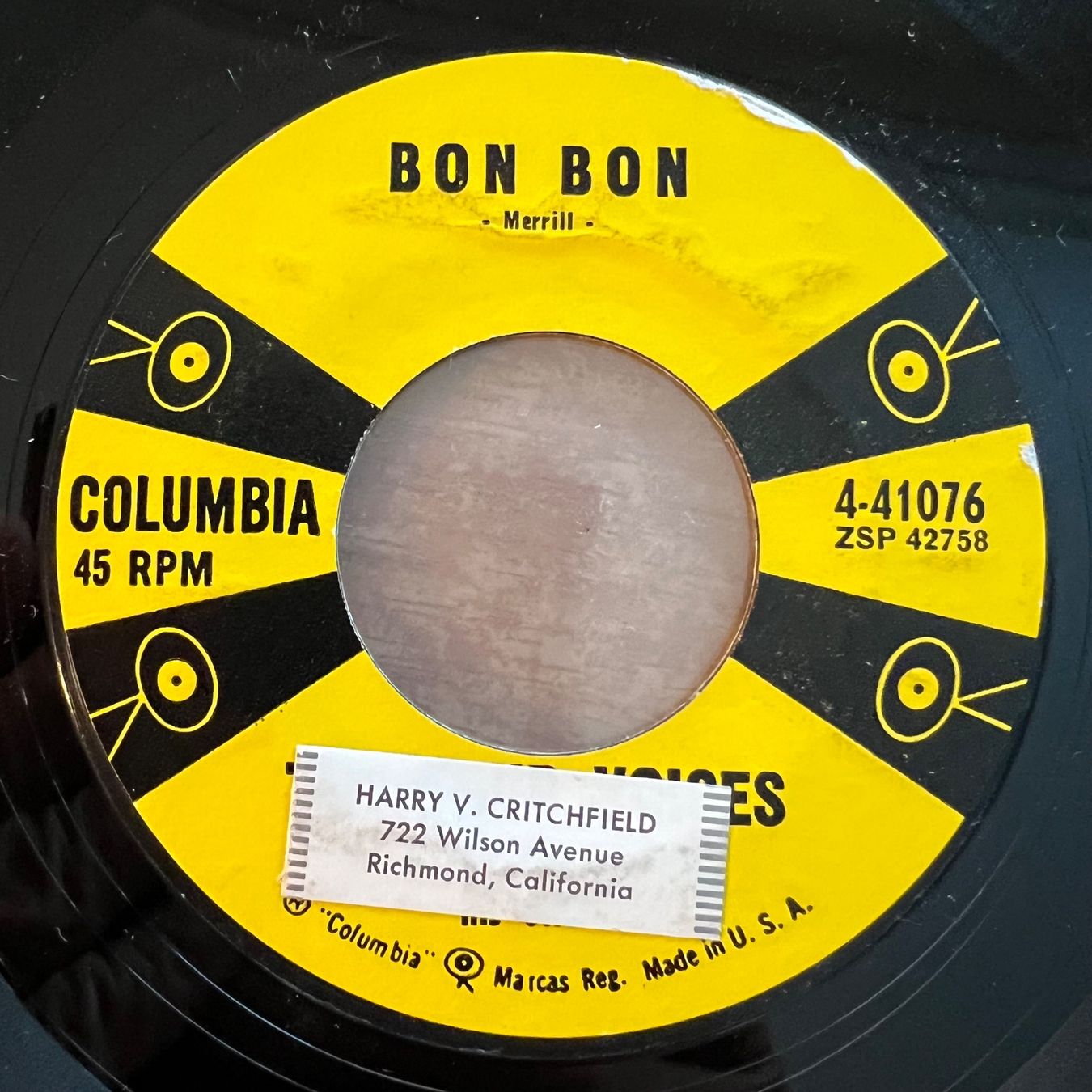 Vinyles: Four Voices - Dancing With My Shadow / 1. US-Press. 1957 – D'occasion à Gais par soundcave57 1