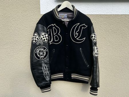 Whitesville-, Schott-,  Chevignion Baseball Jacket, Large