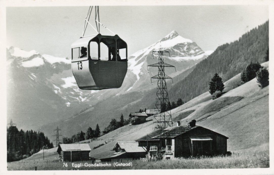 Cartoline postali: Gstaad  BE  -    EGGLI - Gondelbahn – Usato da Brig venduto da Valcards54