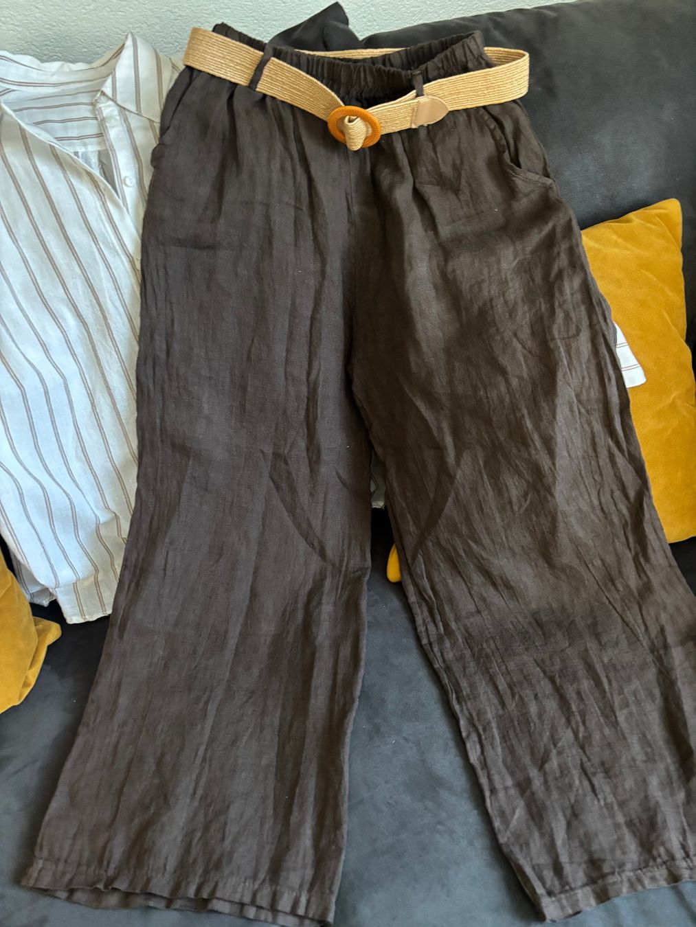 Pantaloni: MADE IN ITALY Leinenhose neu – Nuovo (secondo la descrizione) da Merishausen venduto da yourdream 4