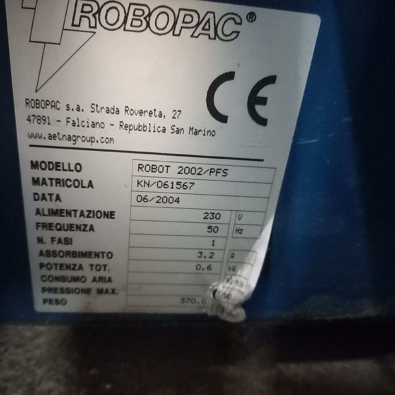 Tutte le macchine: Palettenwickler Robopac – Usato da Effingen venduto da Plastic 5