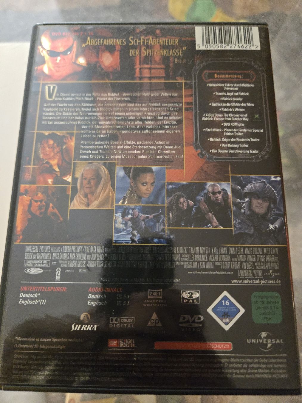 Tutti i DVDs: Riddick - Chroniken Eines Kriegers – Usato da Bussigny venduto da Kfdlt 1
