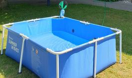 Kinderpool / Stahlrohrpool, eckig --> Badespass pur