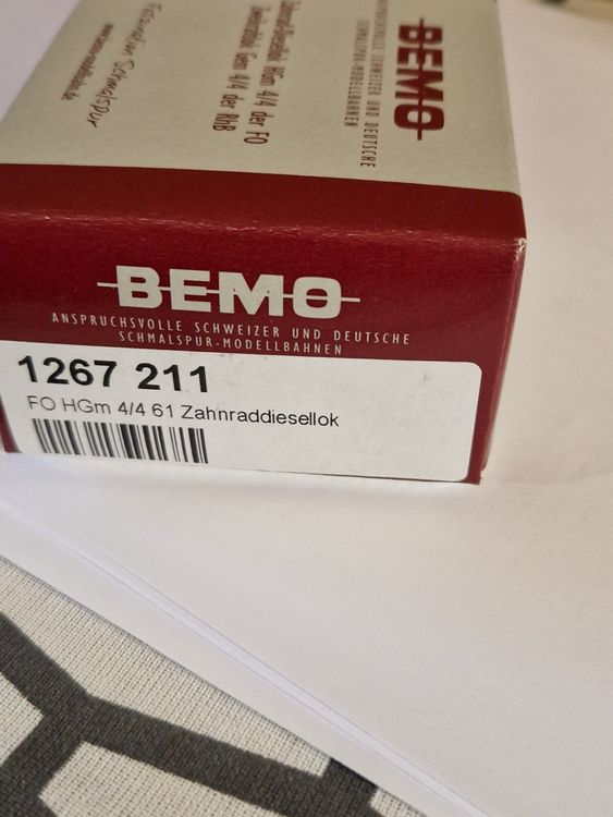 Bemo Modelleisenbahnen: BEMO 1267 211 FO HGm 4/4 61 Zahnraddiesellok – Gebraucht aus Chur von Annastei 6