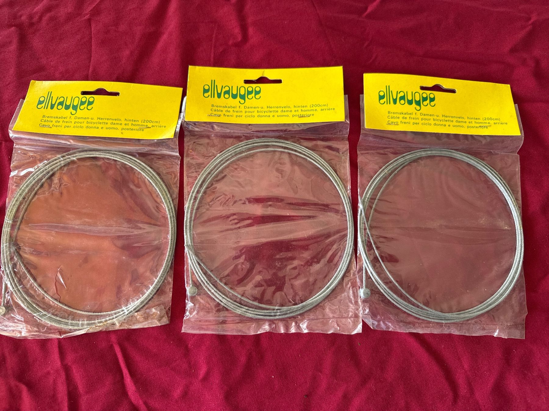 AAsh Komplettes Fahrrad-Bremskabel-Set Vorne & Hinten – Orange, Reibungsfrei, Für MTB & Citybikes