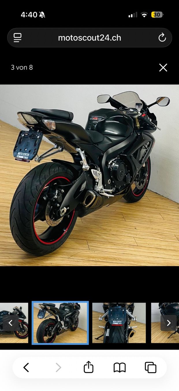 Suzuki Route: Suzuki GsxR600 K6 25kw (Magic Switch) – D'occasion à Riken AG par Dario7911 4