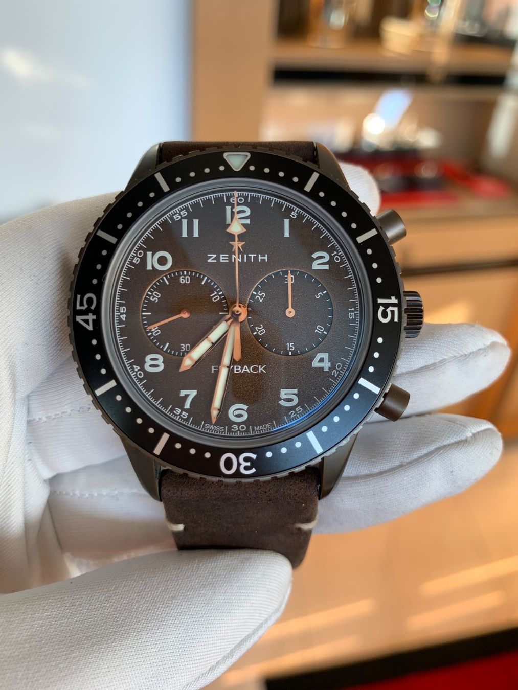 Zenith Orologi: Zenith Pilot Flyback Heritage – Nuovo e nell'imballaggio originale da Triesen venduto da hor_6kx9