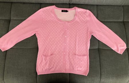 Modissa feines Strickjäckchen mit Seide Gr.M