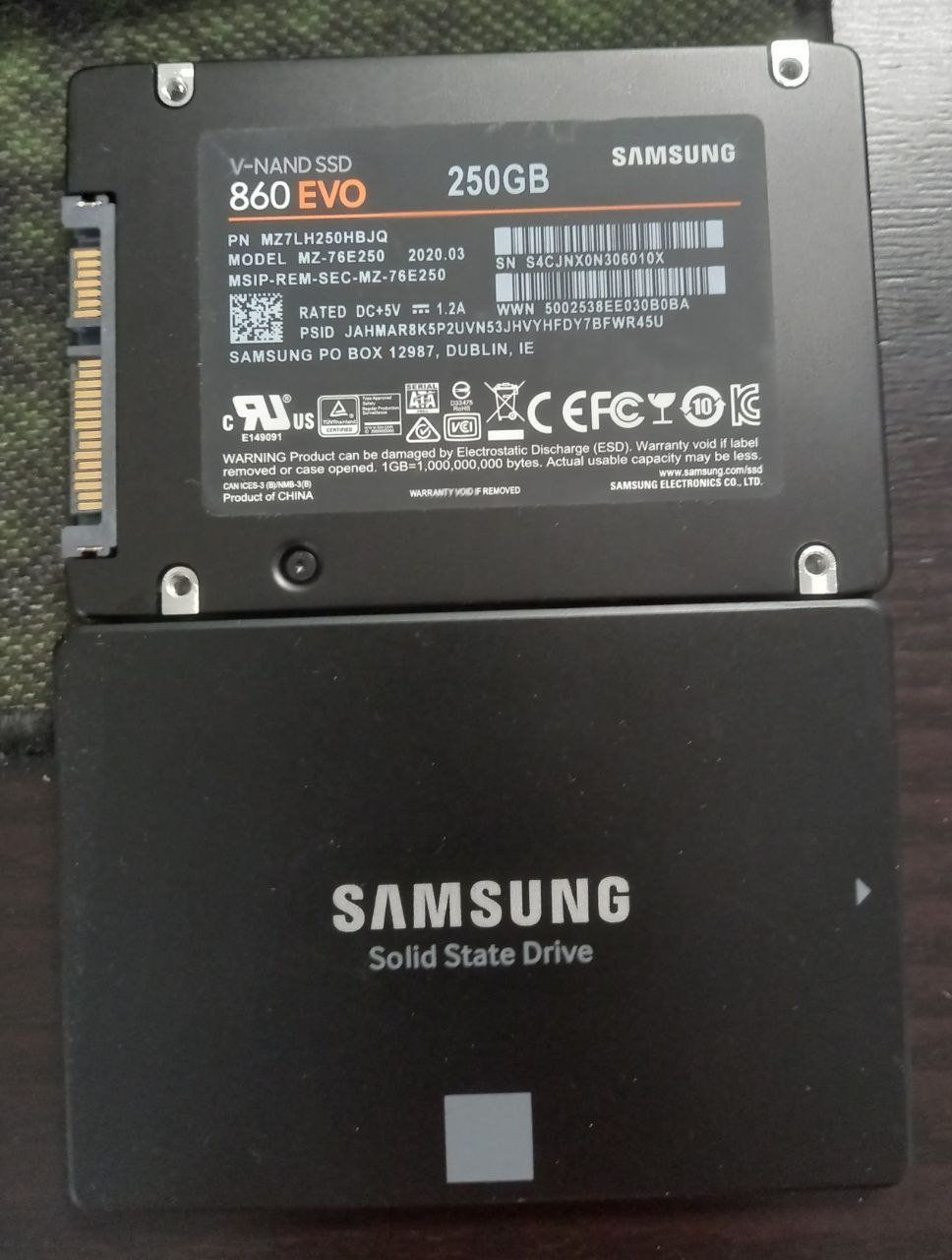 Samsung Harddisks: 860 Evo SSD 250GB – Gebraucht aus Zürich von vik_q29w