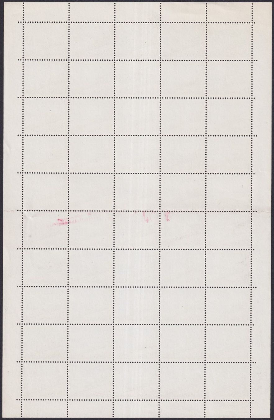 Tutti i francobolli: 1984, kompletter Bogen SPECIMEN "00.00" postfrisch **. – Usato da Sursee venduto da Luzernerraute 1