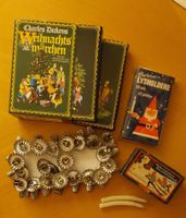 WEIHNACHTSKERZEN und -HALTER und Charles Dickens, Doppelband
