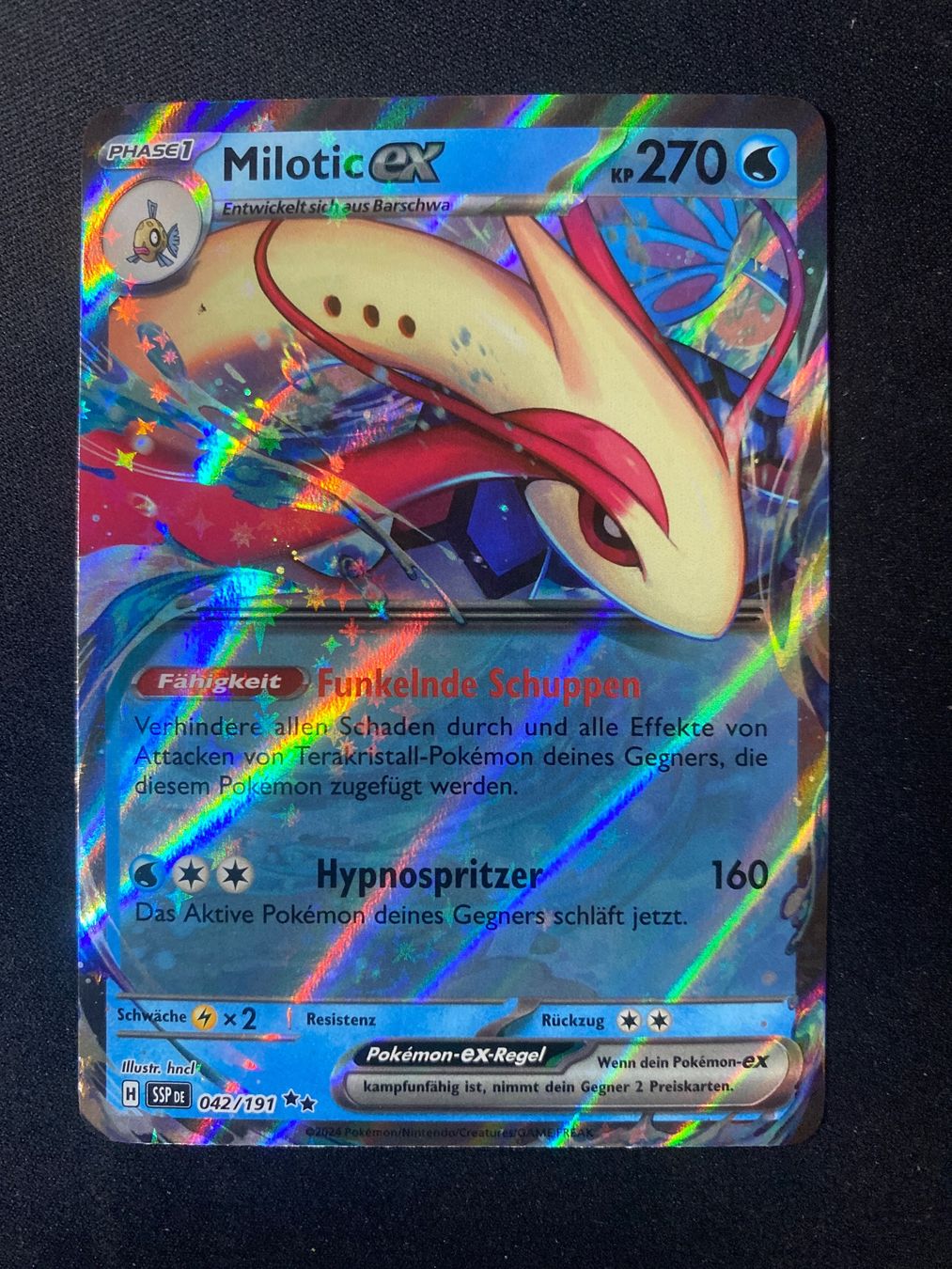 Pokémon Sammelbilder & Trading cards: Milotic ex 42 - Double Rare - Surging Sparks - DE – Neu (gemäss Beschreibung) aus Hausen AG von Shrade