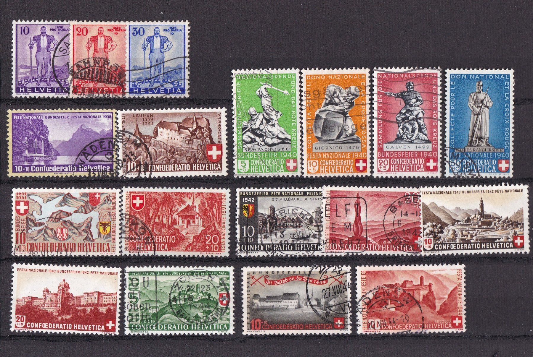 Tutti i francobolli: CH Briefmarken Lot "Pro Juventute & Pro Patria" – Usato da Münchwilen AG venduto da Nesar 5