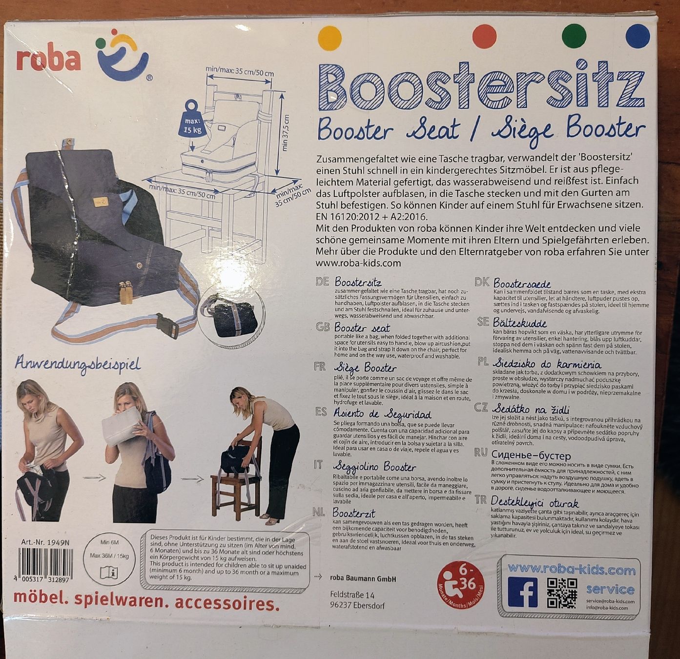 Seggioloni: Roba Sitzerhöhung Booster – Nuovo (secondo la descrizione) da Wittenwil venduto da Merida1 3