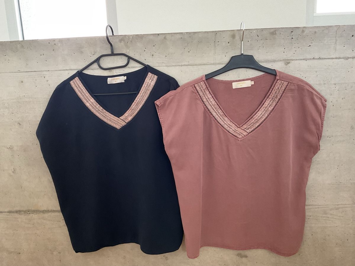 Cream Top: CREAM Laila blouse 2 tops taille 38 – Nuovo (secondo la descrizione) da Villarepos venduto da Sglobule