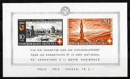 1942, B19** Block Pro Patria postfrisch (15242)
