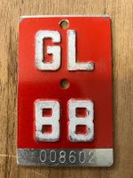 GL 88 - VELONUMMER - FAHRRADSCHILD - PLAQUE DE VELO - GL 88