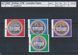 2002 Vatikan, "ATM - normales Papier", ** postfrisch