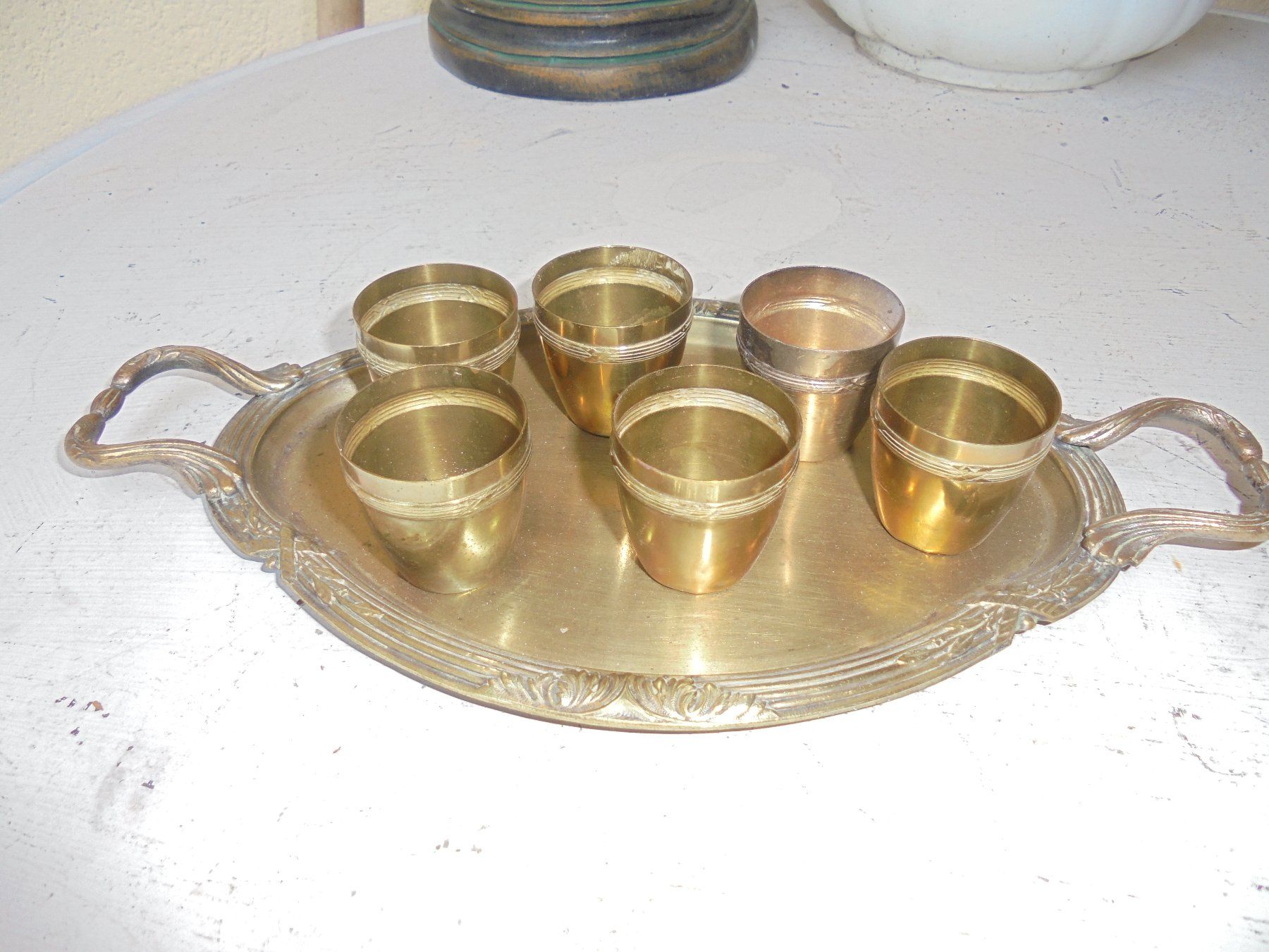 Set di piatti: Antikes Liqeur-Set ca. 1940 – Usato da Camorino venduto da Hunpete