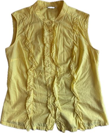 Chemise à volants Marella jaune T48 IT (=42/44 CH)