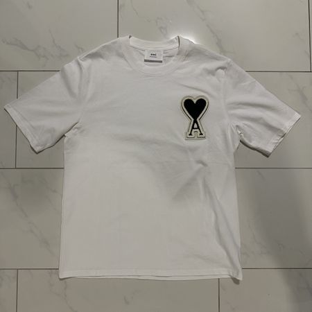 AMI Paris T-Shirt weiss Grösse L