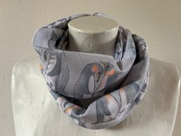 Kinder-Loop -Schlauchschal - Baumwoll-Jersey - Handarbeit