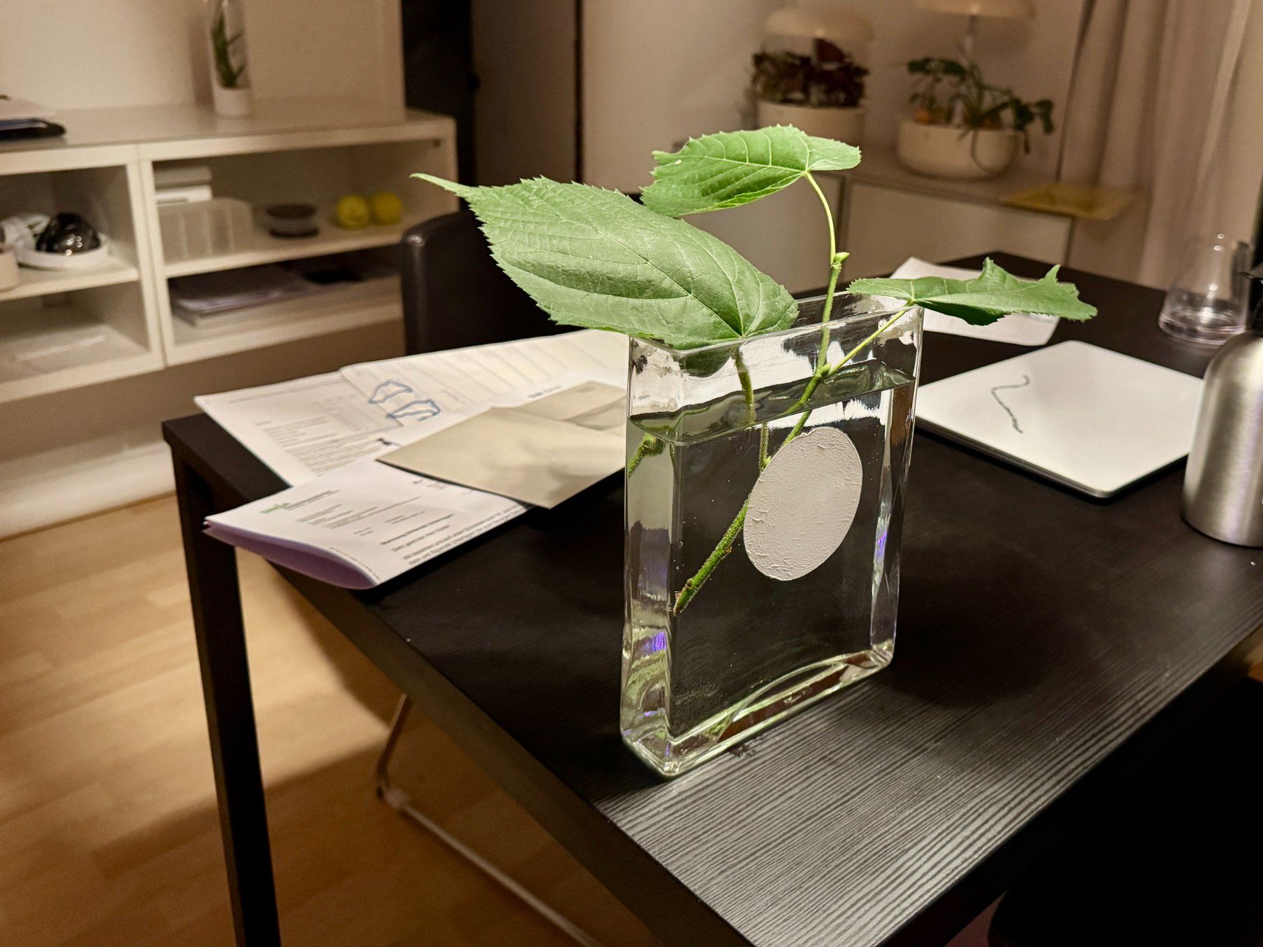 Vasen & Gefässe: flache moderne Vase – Gebraucht aus Schlieren von Edgar_k 2