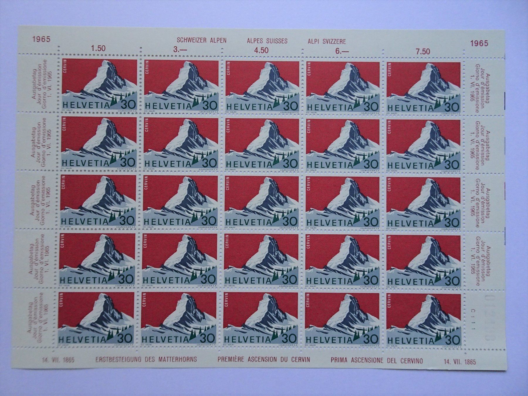 Tutti i francobolli: 1965** mit Abart – Nuovo (secondo la descrizione) da Aadorf venduto da Chnorli-Furz