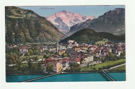 Alte Ansichtskarte Interlaken gelaufen 1918