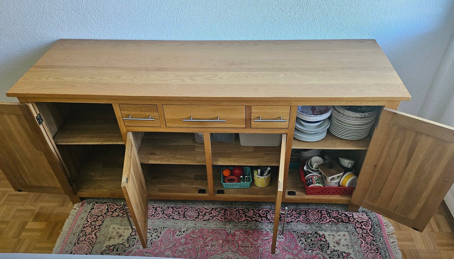 Cassettiere: Massives Eichenholz Sideboard Kommode Anrichte natur geölt – Usato da Dietikon venduto da erdbeeren 6