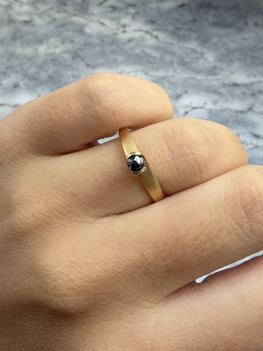Ringe: Goldring 750 mit schwarzem Diamant – Gebraucht aus Muri b. Bern von Ameliaa83 7