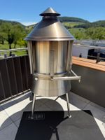 Edelstahl‑Grillcheminée,
