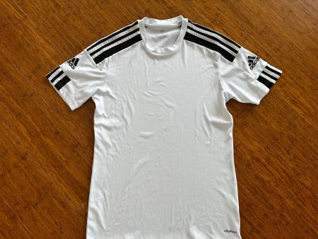 Adidas Sport Shirt weiss/schwarz Gr. S