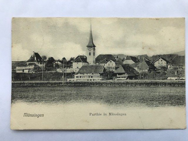 Cartoline postali: Münsingen, von 1906 – Usato da Niederscherli venduto da Lucia16