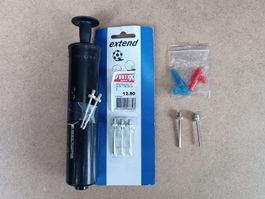 Fussballpumpe - Handpumpe - mit 7 Ersatznadeln - Neu + OVP