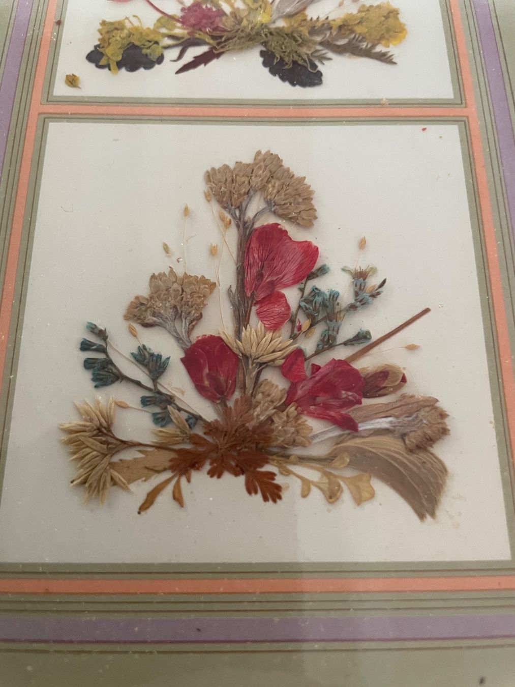 Dipinti: Ancien Tableau Fleurs Séchées – Usato da Vallamand venduto da Bricbracbroc82 4