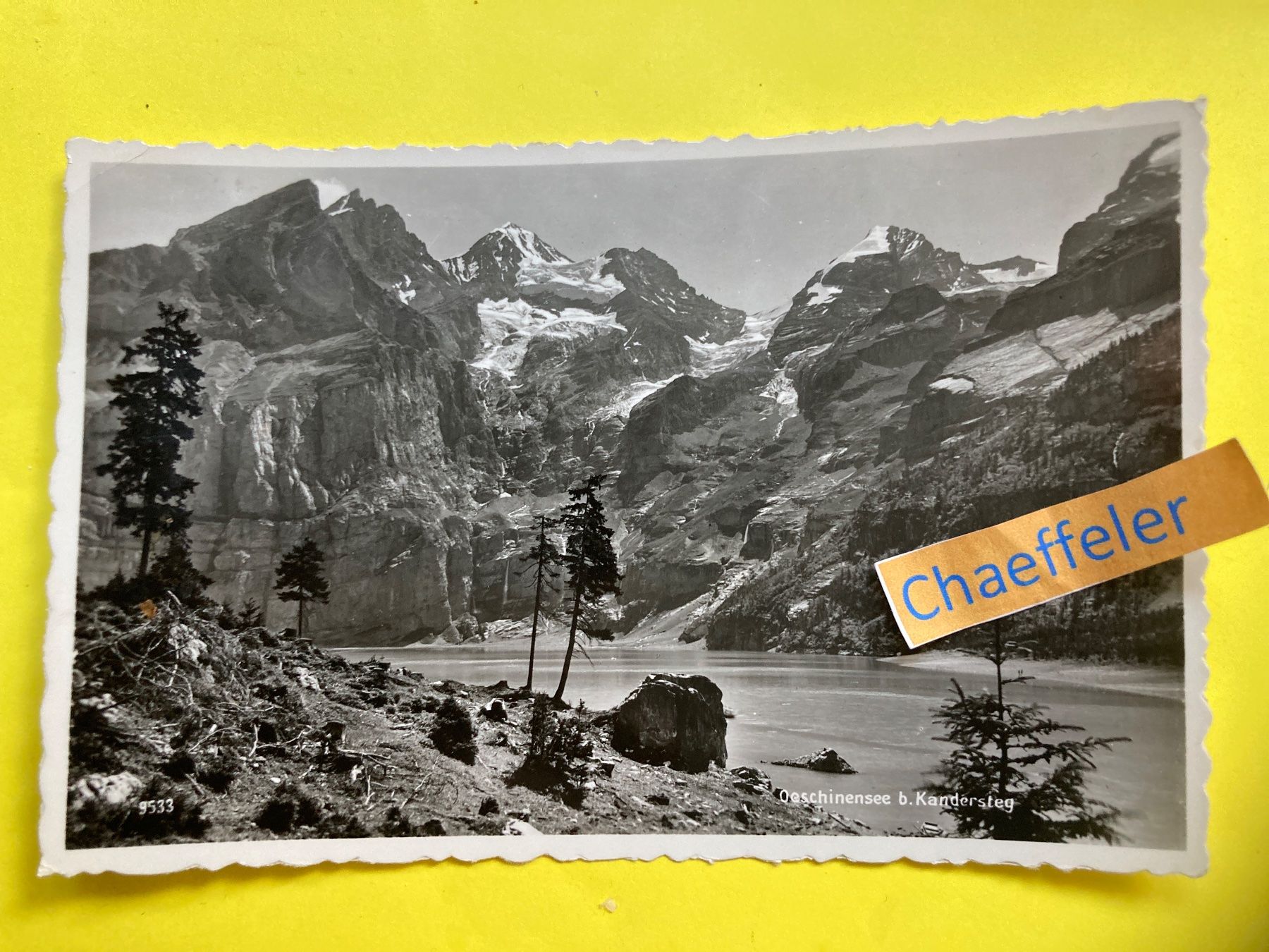 Cartoline postali: 1948 Oeschinensee bei Kandersteg – Usato da Zürich venduto da Chaeffeler