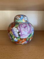 Asiatische Porzellan Dose Blumendesign, Vintage Look!