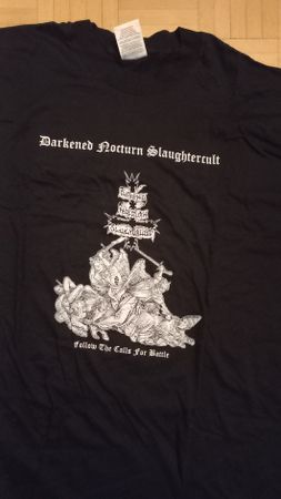 Darkened Nocturn Slaughtercult Vintage Shirt XL*Black Metal