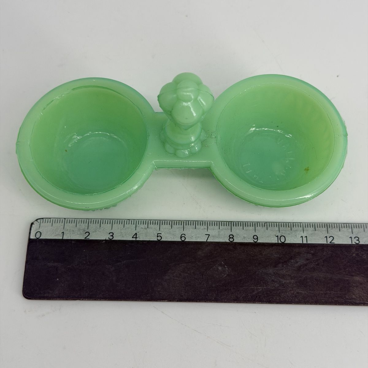 Ciotole: Double coupelle opaline verte vintage – Usato da Vessy venduto da _Callidus_ 4