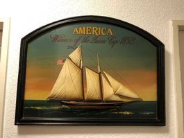 Tableau bateau Country Corner en relief