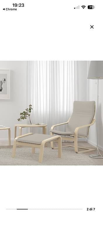 Ikea Sessel: Poltrona con poggia piedi – Gebraucht aus Davesco soragno von Gaby230