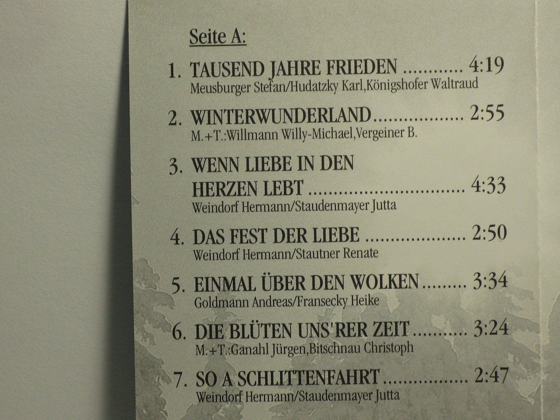 Musicassette: KLOSTERTALER   Winterwunderland – Usato da Langnau i. E. venduto da gf2_29jt 1