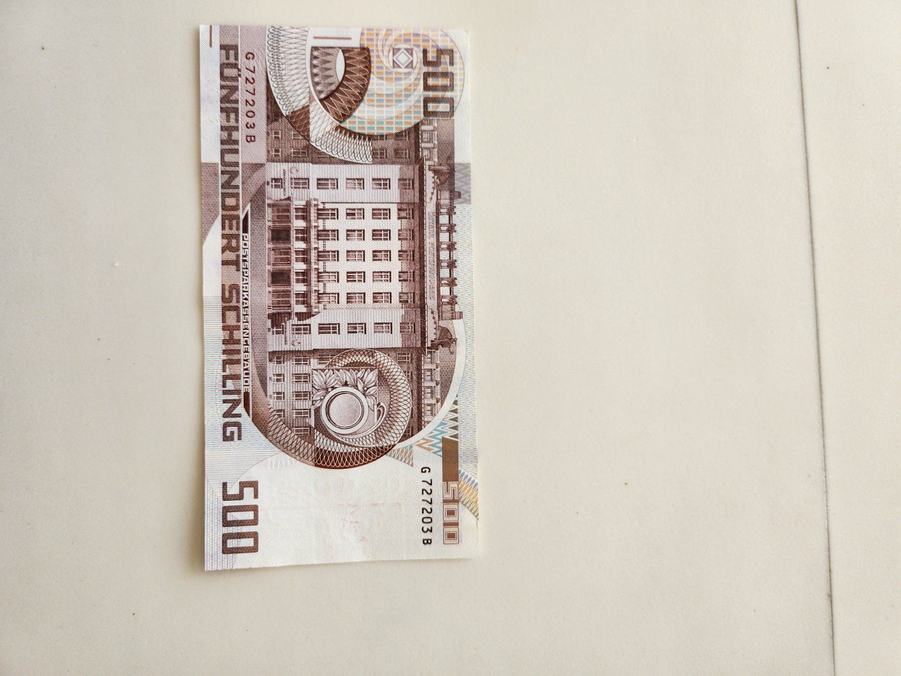 Banknoten: 500 Schilling alte Banknote Note Österreich – Gebraucht aus Unterägeri von 0alfa0 5