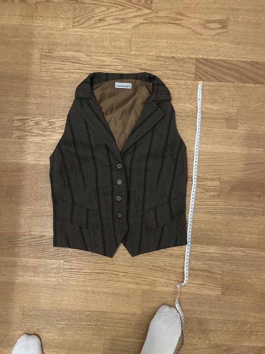 C&A Giacche: Weste gestreift braun Grösse S – Usato da Winterthur venduto da gaby.00 1