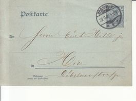 DR Postkarte 2 Pf,  Rosswein 1902